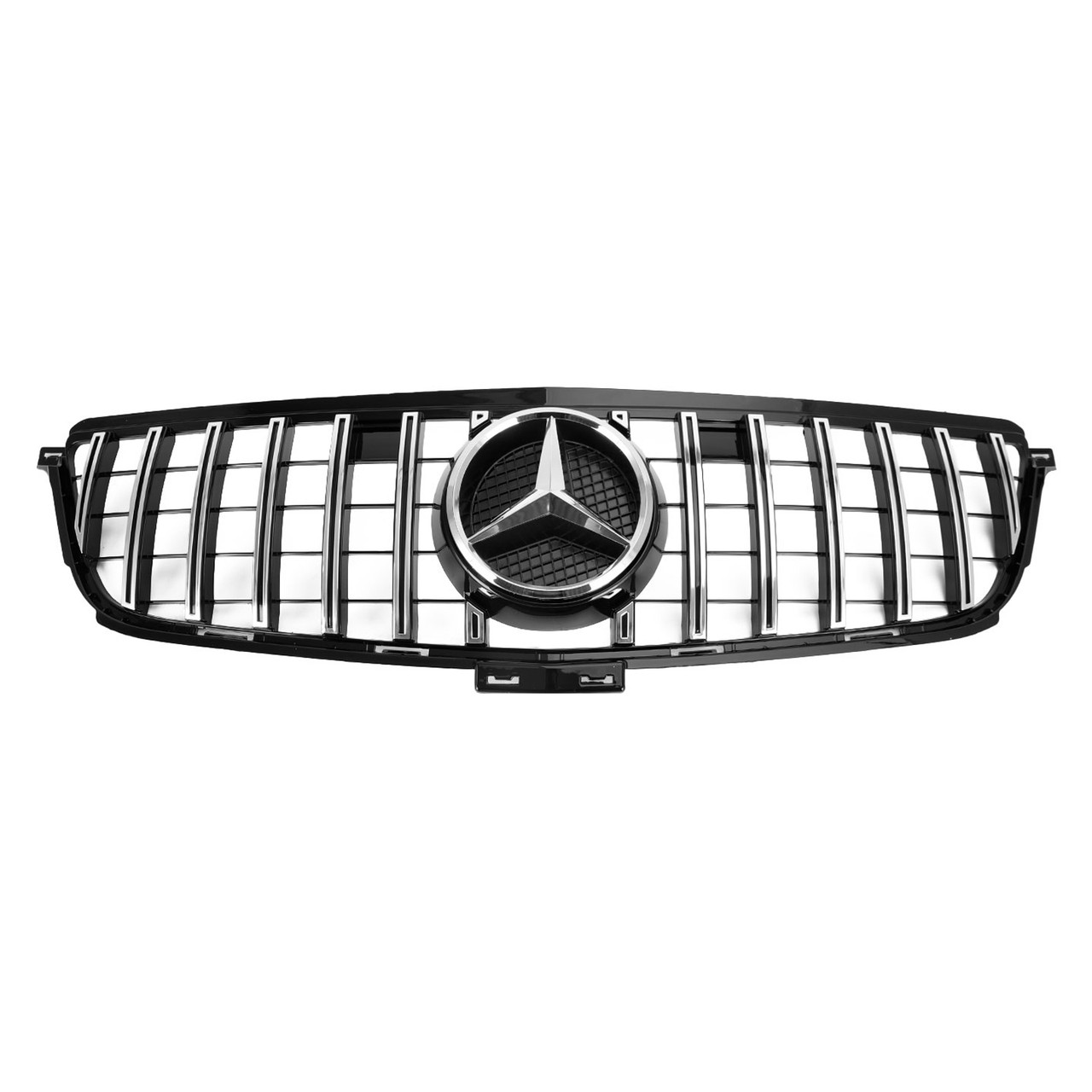 12-15 Benz W166 2012-2015 ML350 400 550 Front Grille Grill GTR Style Chrome Black