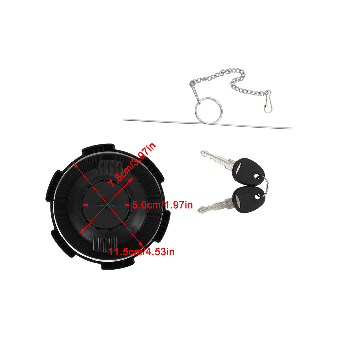 20392751 Locking Fuel Cap For Volvo Wheel Loader L60 L90 L110 L120 With Keys