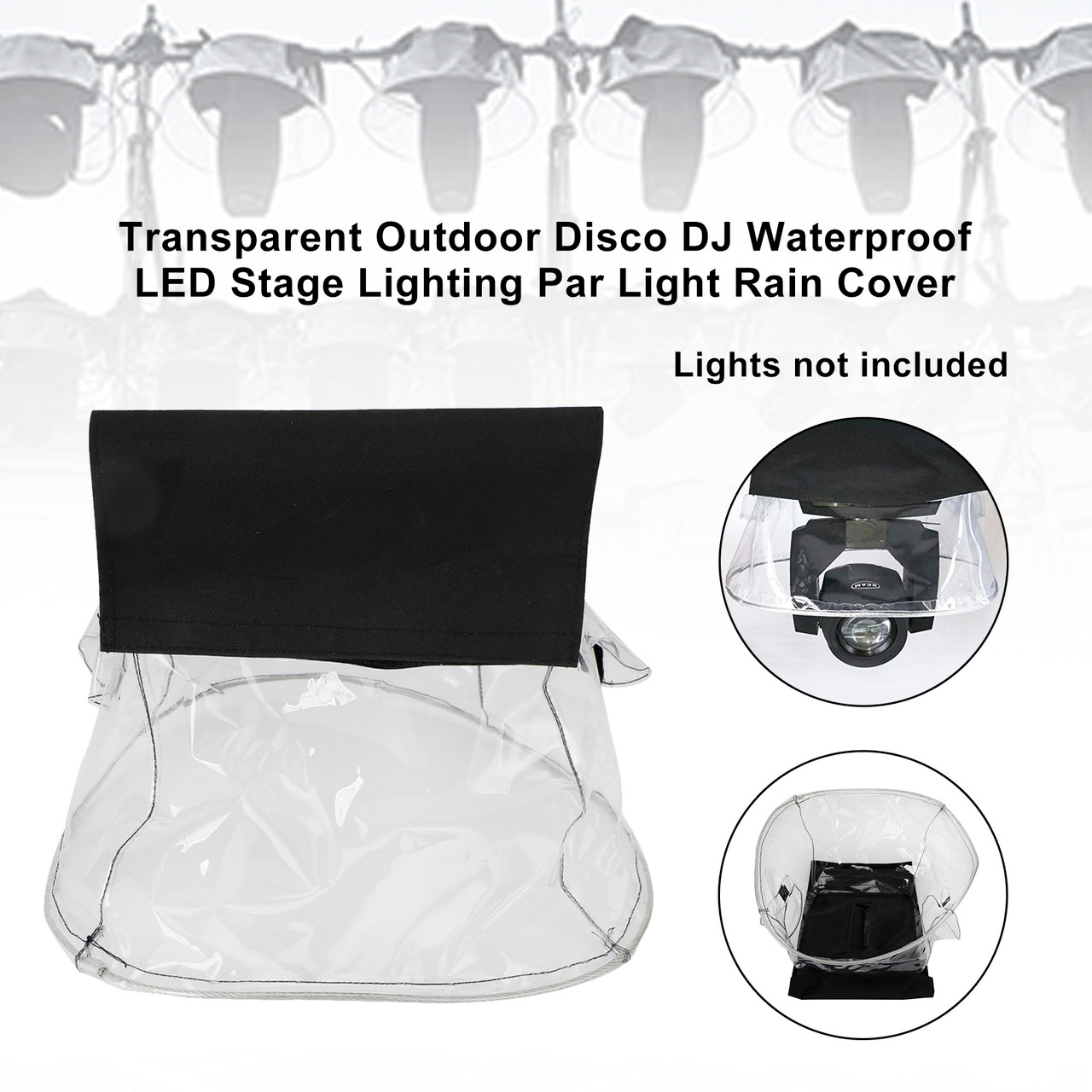 Transparent Outdoor Disco DJ Waterproof LED Stage Lighting Par Light Rain Cover