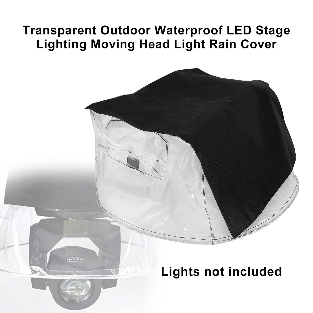Transparent Outdoor Waterproof LED Stage Lighting Moving Head Light Rain Cover