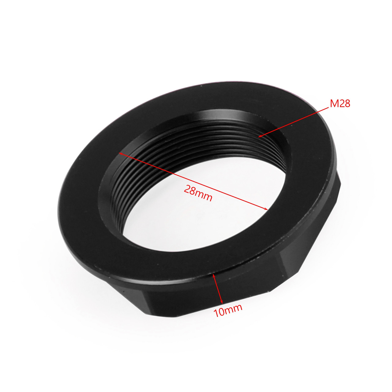 Billet Steering Stem Nut For SUZUKI GSXR 600/750 YZF-R1 ZX6R S1000RR BLK