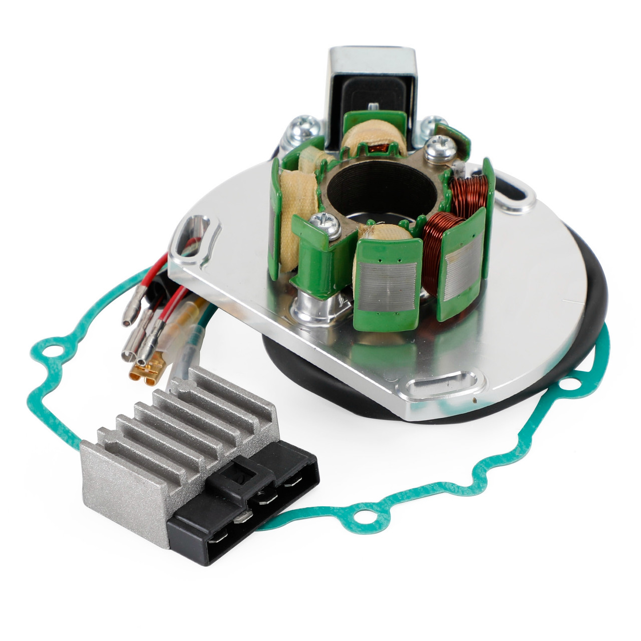 Magneto Stator+Voltage Rectifier+Gasket For SXS 125 SX EXC MXC 200 (2k-2) 00-04