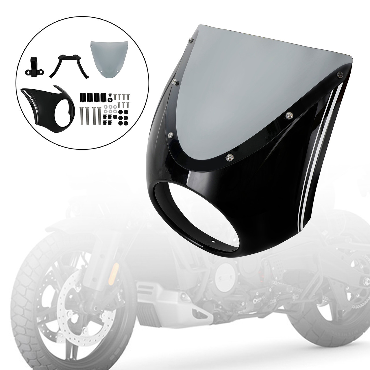 Headlight Windscreen Cover Windshield WindScreen fit for BMW R18 2020-2022 GRAW