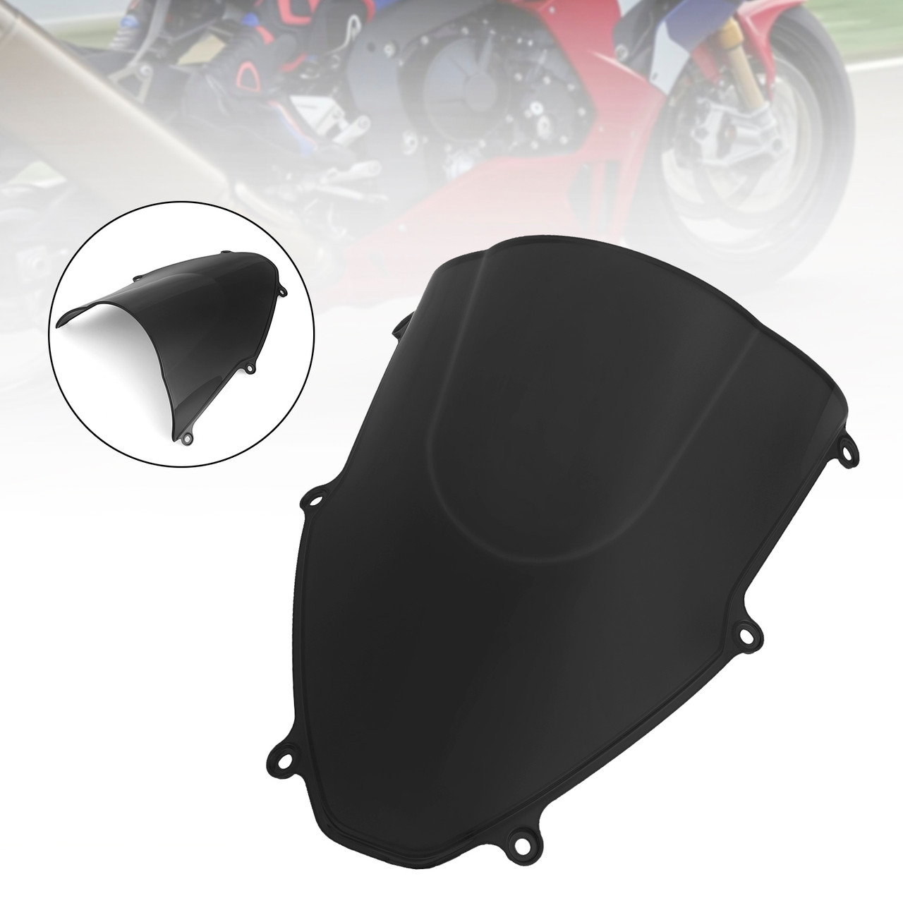 2020-2023 HONDA CBR1000RR-R ABS Motorcycle Windshield WindScreen BLK