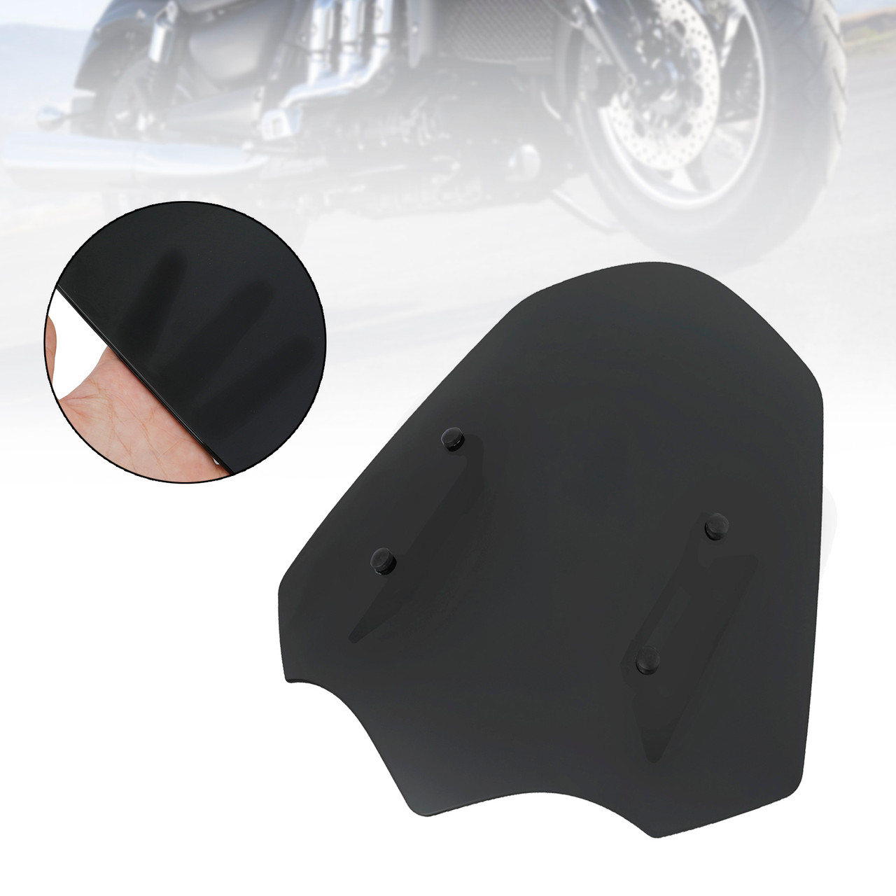 Windshield WindScreen fit for Trirumph rocket 3 3R GT 2020-2022 BLK