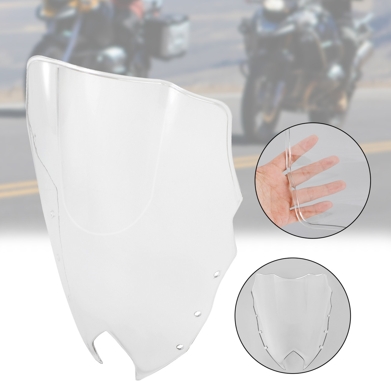 ABS Motorcycle Windshield WindScreen fit for Yamaha FZ6R FZ-6R FZS600 2009-2015 CLE