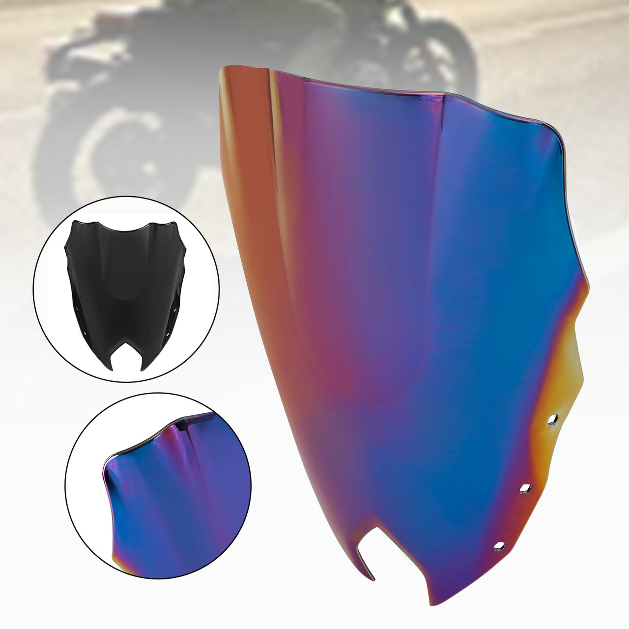 ABS Motorcycle Windshield WindScreen fit for Yamaha FZ6R FZ-6R FZS600 2009-2015 IRI