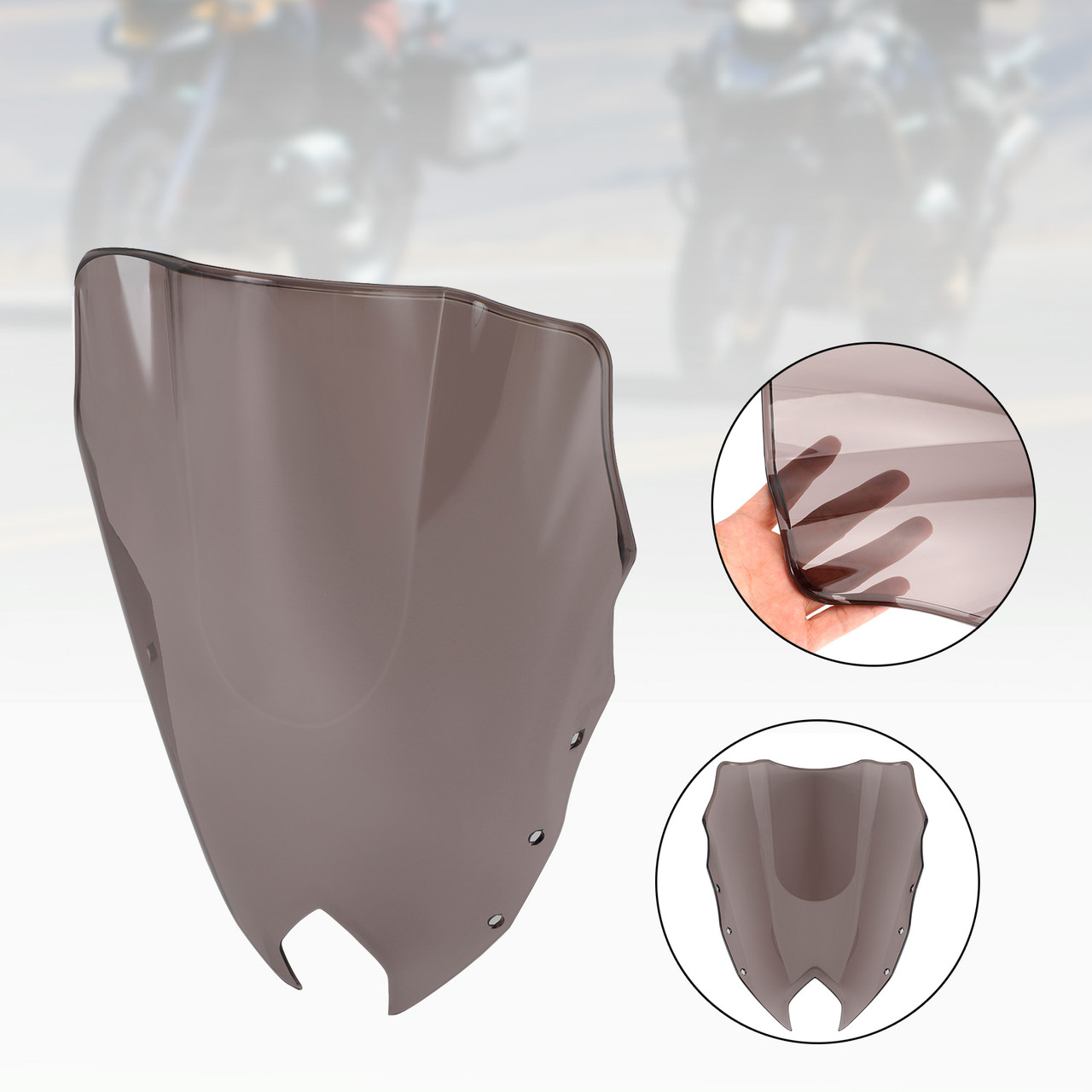 ABS Motorcycle Windshield WindScreen fit for Yamaha FZ6R FZ-6R FZS600 2009-2015 SMO