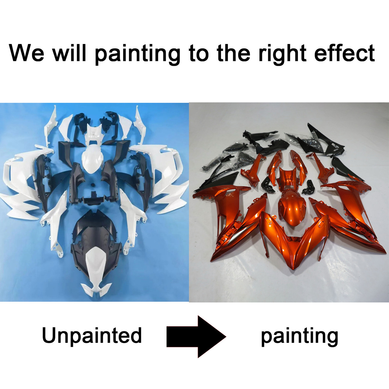 2020-2022 Kawasaki ER6F/Ninja650 Amotopart Fairing Kit Generic #105