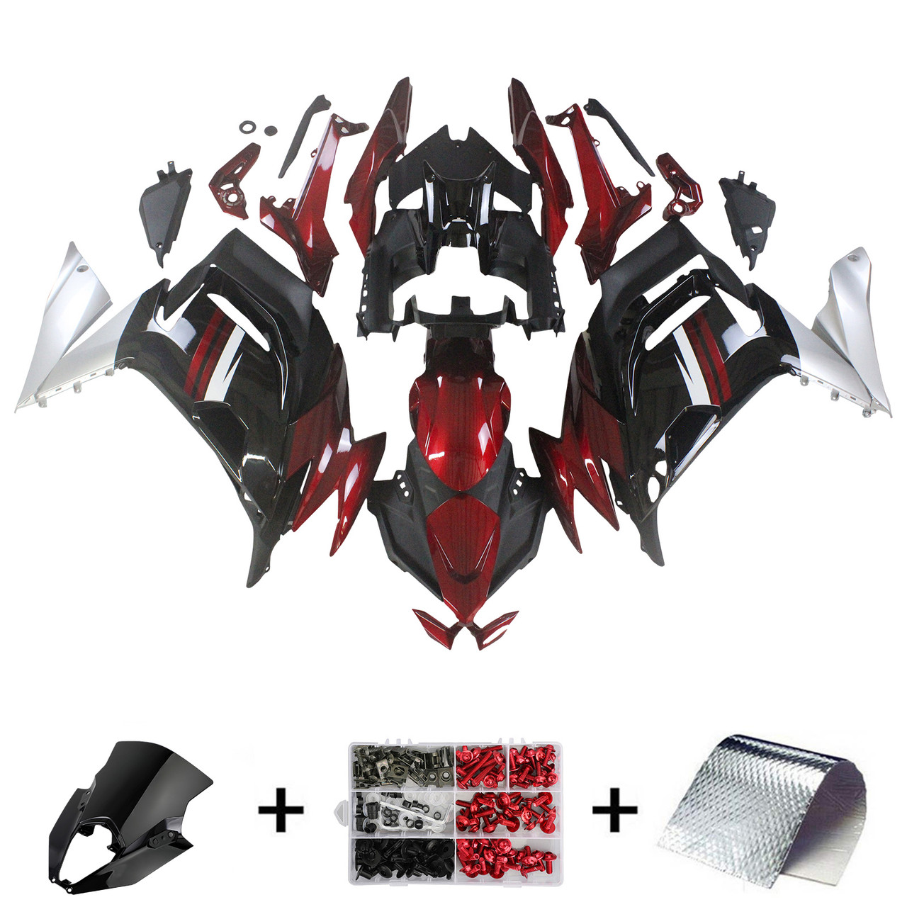 2020-2025 Kawasaki ER6F/Ninja650 Amotopart Fairing Kit Generic #107