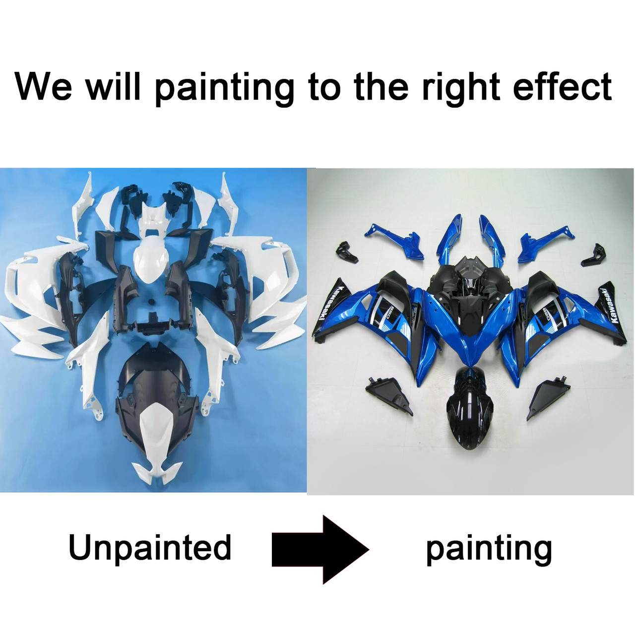 2020-2022 Kawasaki ER6F/Ninja650 Amotopart Fairing Kit Generic #110