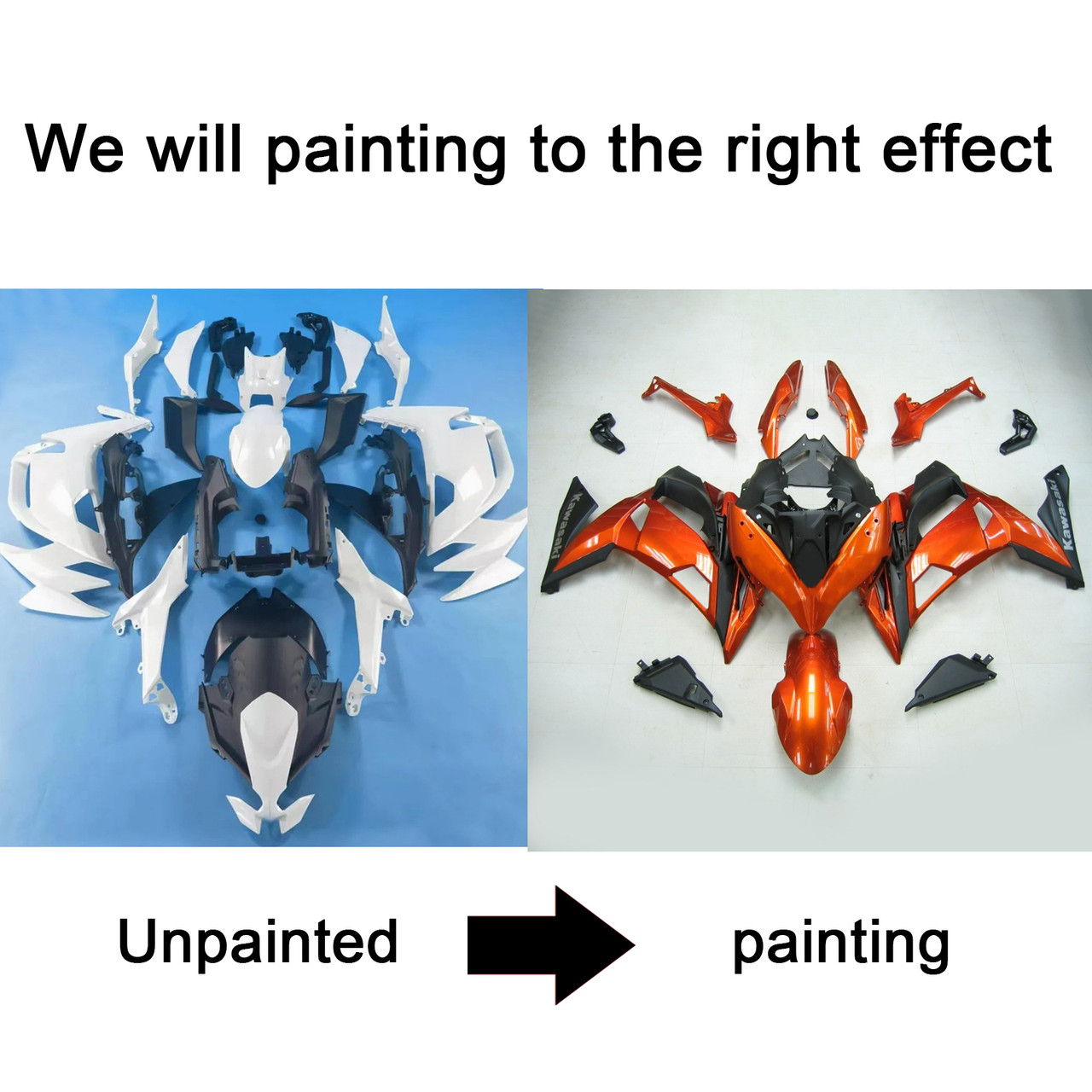 2020-2022 Kawasaki ER6F/Ninja650 Amotopart Fairing Kit Generic #113