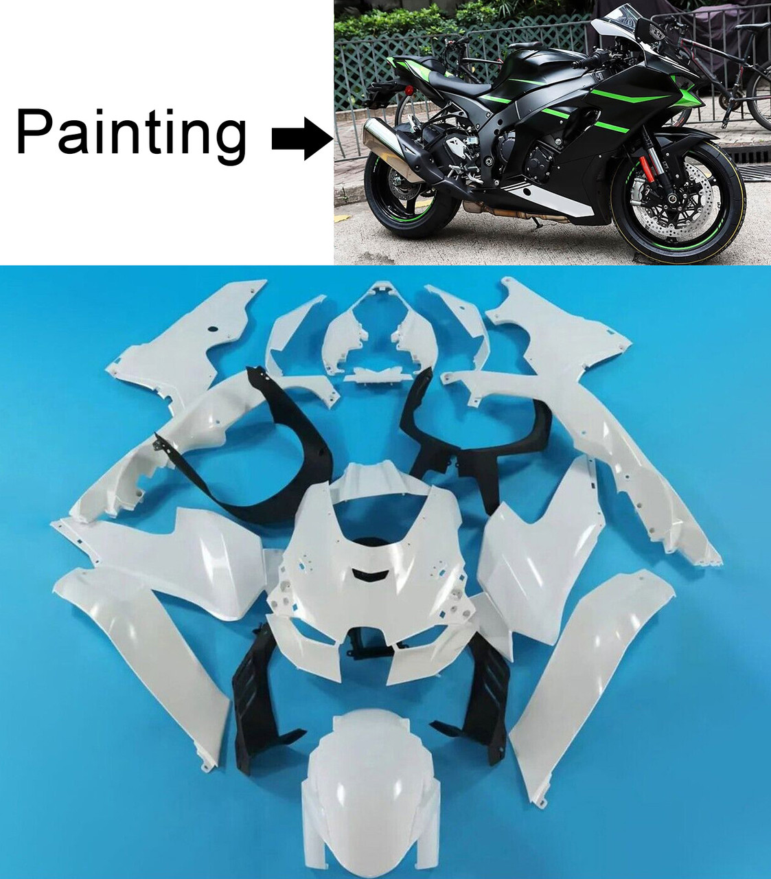 2021-2025 Kawasaki ZX-10R Amotopart Fairing Kit Generic #108
