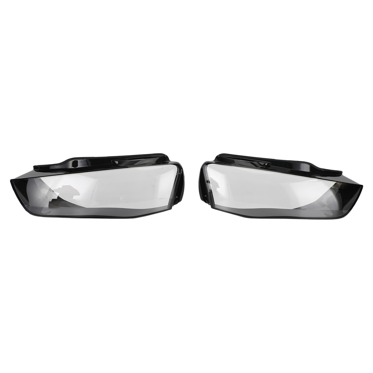 Left+Right 12-16 Audi A4 B8 Facelift Headlight Lens Plastic Cover Shell 8K0941043+8K0941044