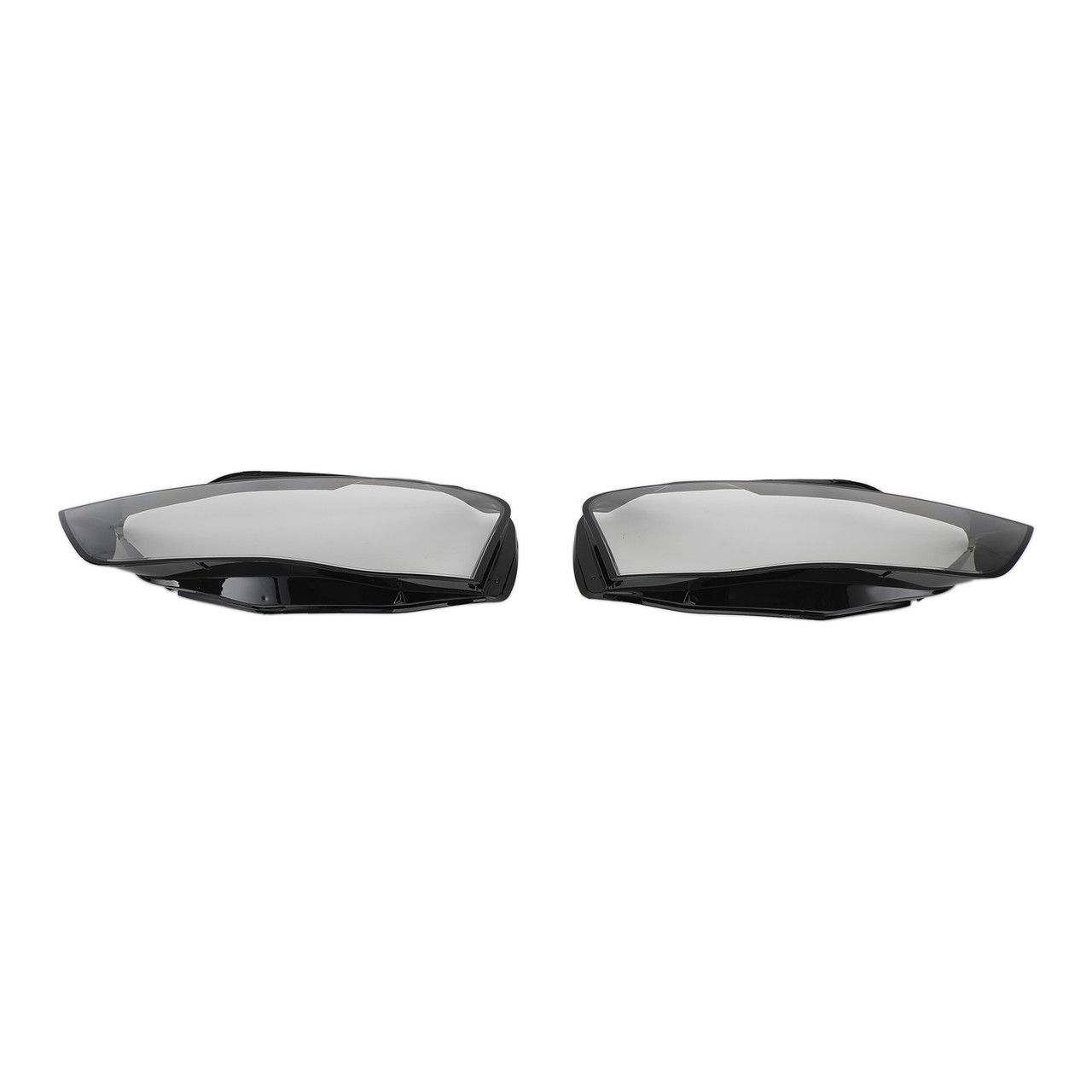 Left+Right 12-16 Audi A4 B8 Facelift Headlight Lens Plastic Cover Shell 8K0941043+8K0941044