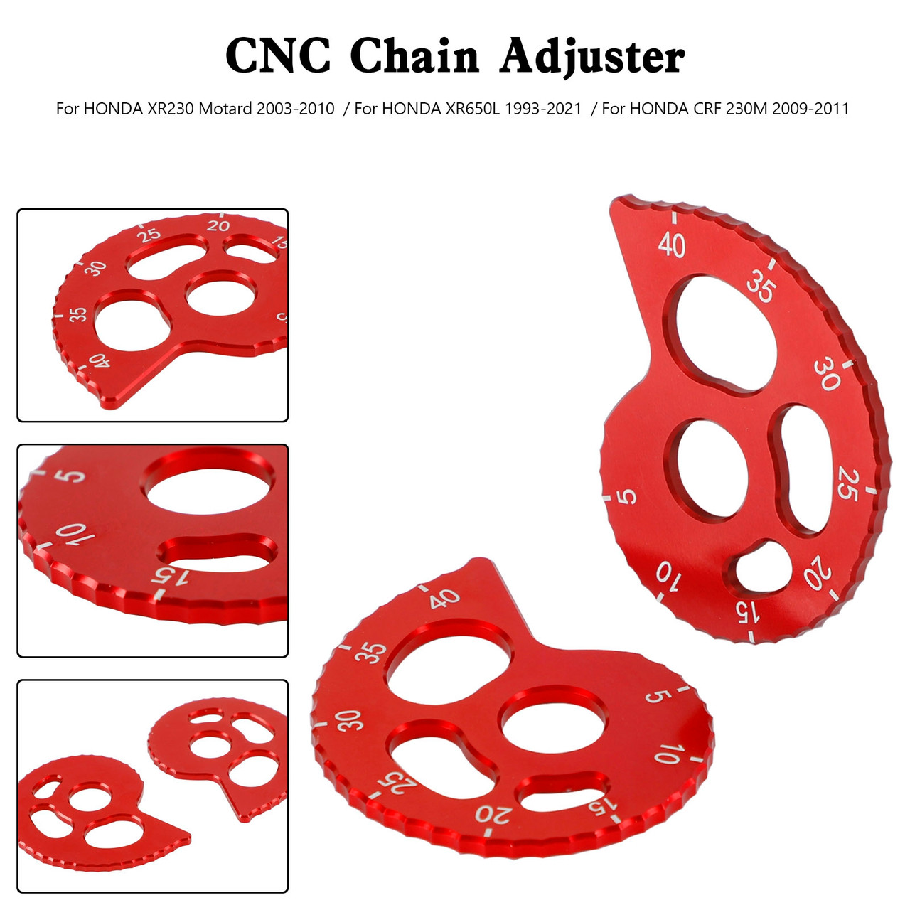 CNC Chain Adjuster For Honda CRF150F 230L CRM250 XR250R XR250R XR400R XR600R