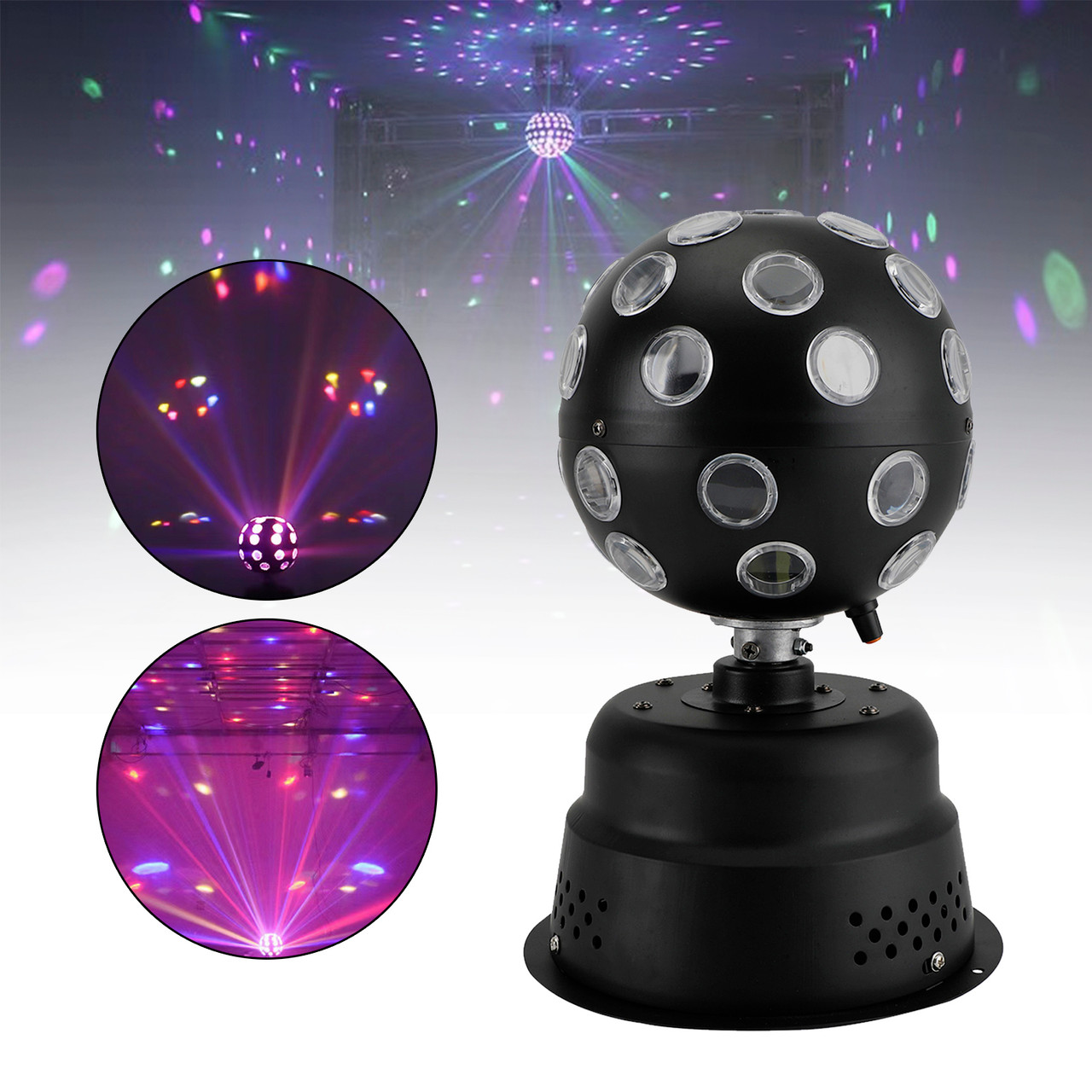 Disco Party Lights Strobe LED DJ Ball Sound Activated Bulb Dance Lamp Stage Show