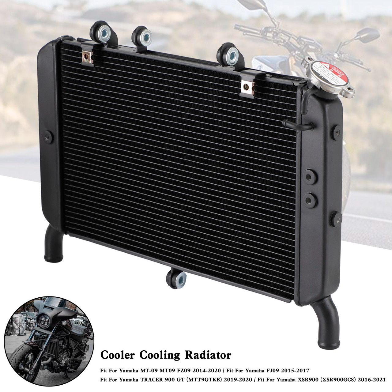 16-21 Yamaha XSR900 (XSR900GCS) Cooler Cooling Radiator