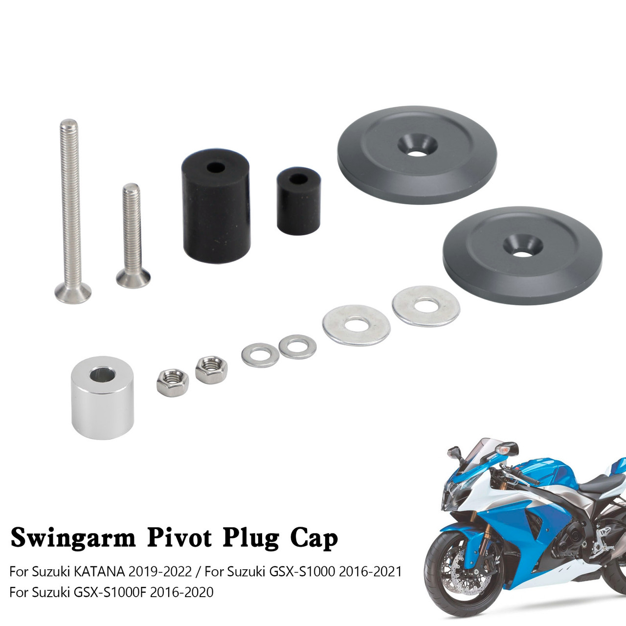 Swingarm Pivot Plug Cap For Suzuki KATANA GSX-S1000 GSX-S1000F 2016-2021 Ti