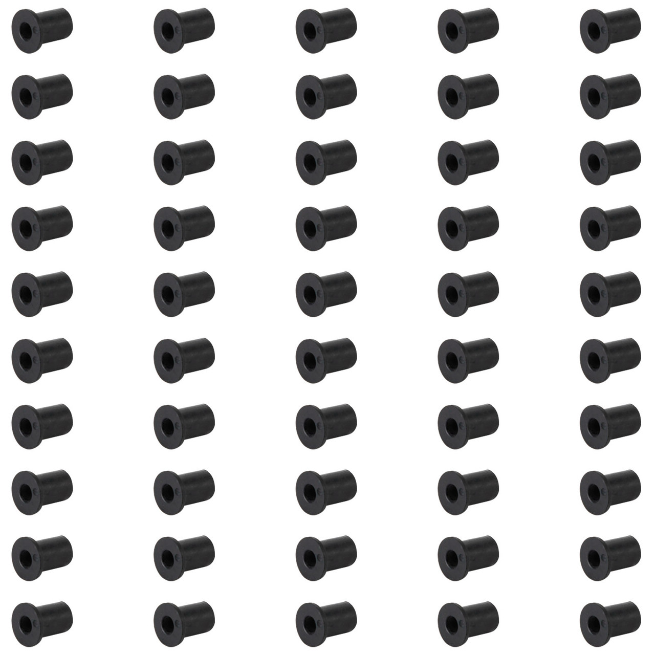 50pcs M4 Rubber Well Nuts Wellnuts for Fairing & Screen Fixing Pack of 10 - 8mm Hole