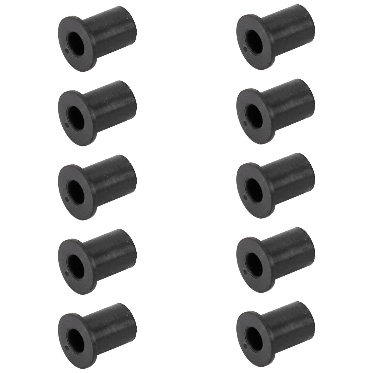 10pcs M5 Rubber Well Nuts Wellnuts for Fairing & Screen Fixing Pack of 10 - 10mm Hole