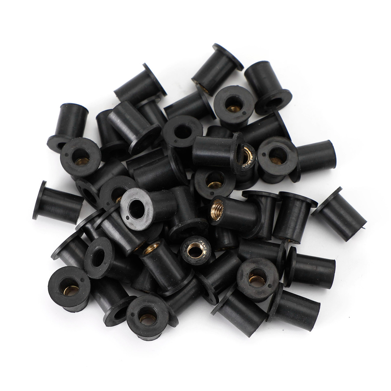 50pcs M5 Rubber Well Nuts Wellnuts for Fairing & Screen Fixing Pack of 10 - 10mm Hole