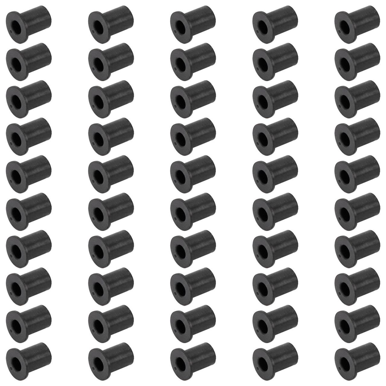 50pcs M5 Rubber Well Nuts Wellnuts for Fairing & Screen Fixing Pack of 10 - 10mm Hole