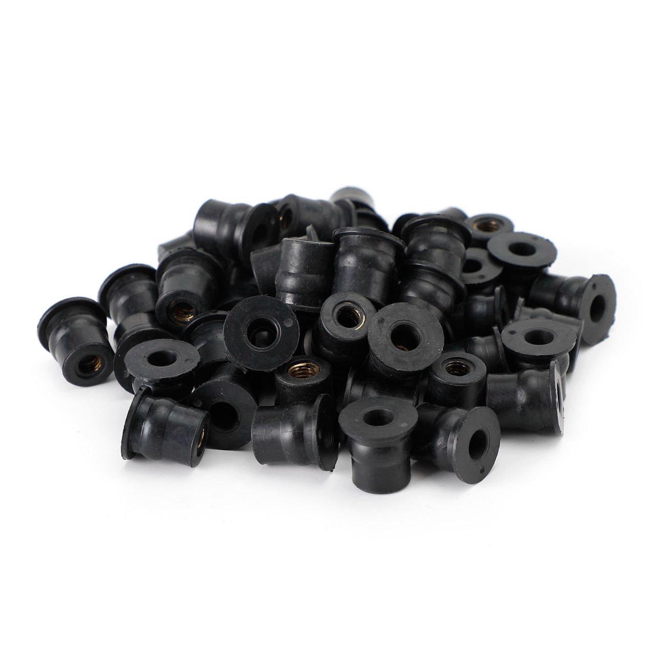 50pcs M6 Rubber Well Nuts Wellnuts for Fairing & Screen Fixing