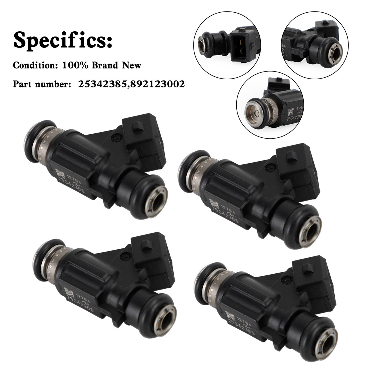 4PCS 25342385 Fuel Injector For Mercury Marine EFI 4 Stroke 30 40