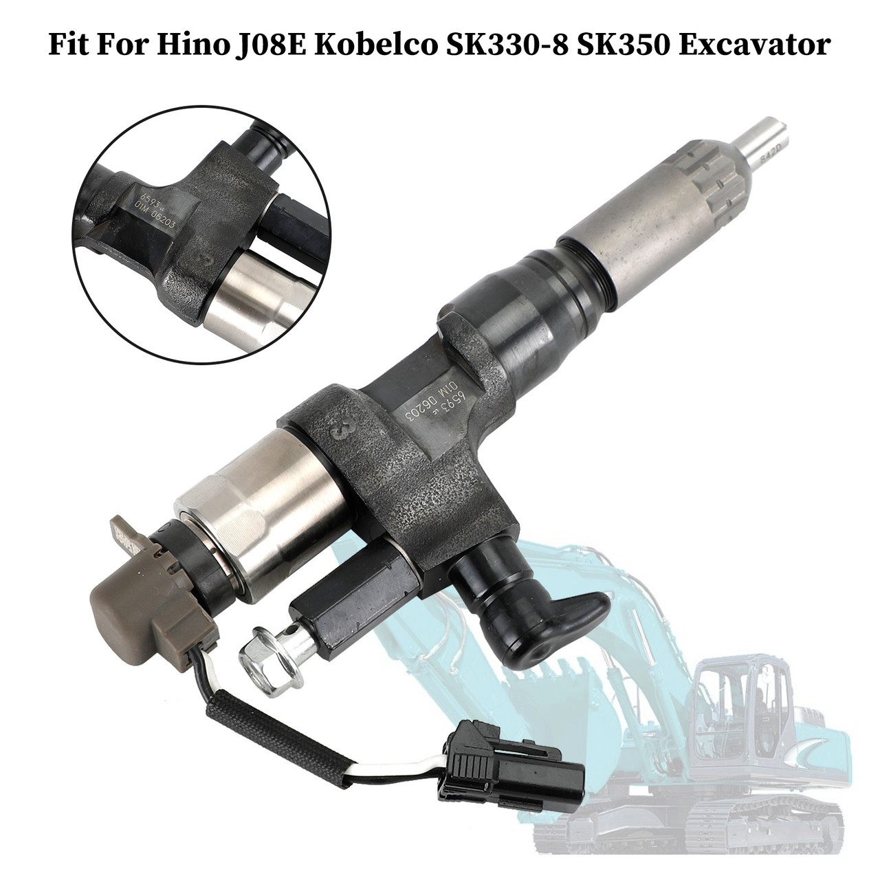 1PCS 84-18 Hino J08E Kobelco 3.8 4.7 Diesel Fuel Injectors 095000-6593