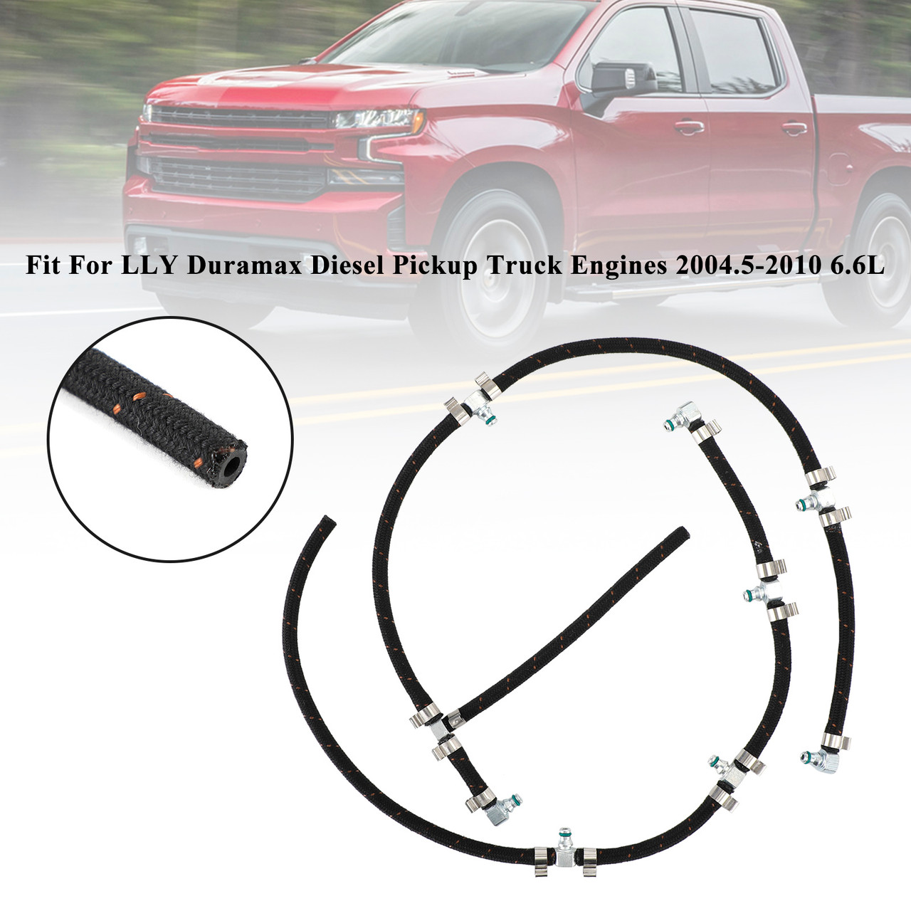 Fuel Injector Return Line Kit Fits 11-16 Ford F-250 F-350 F-450 Super