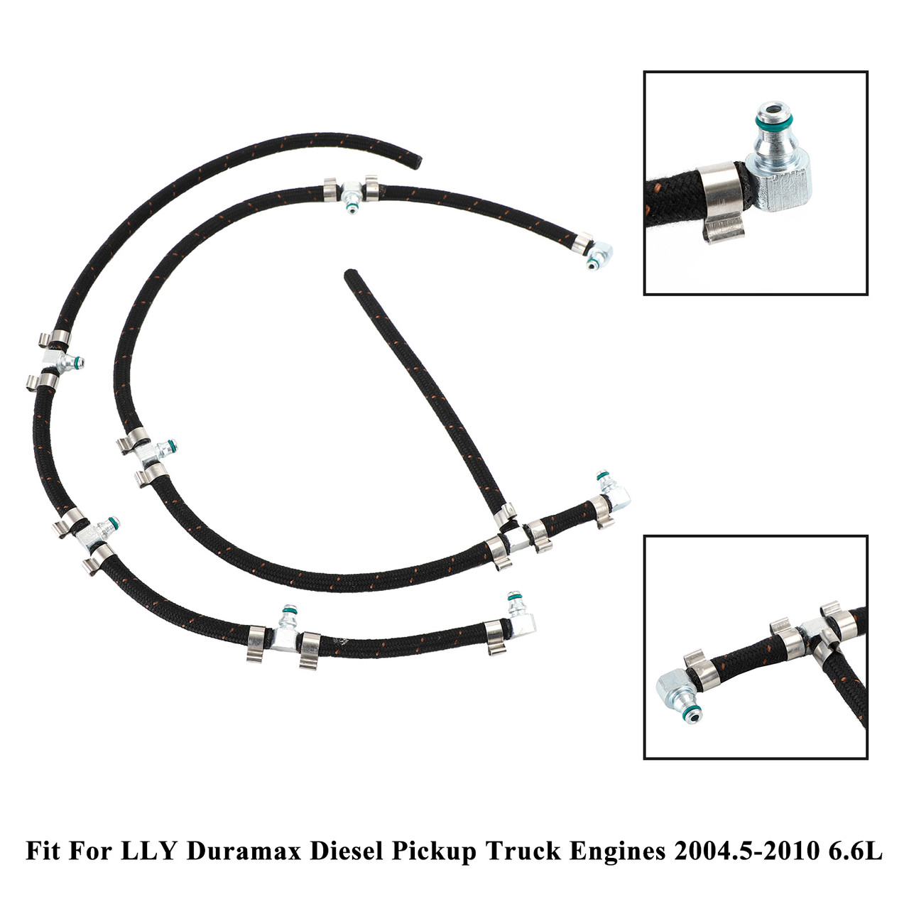 Fuel Injector Return Line Kit Fit Duramax 2004-2010 6.6L Diesel Truck Engines