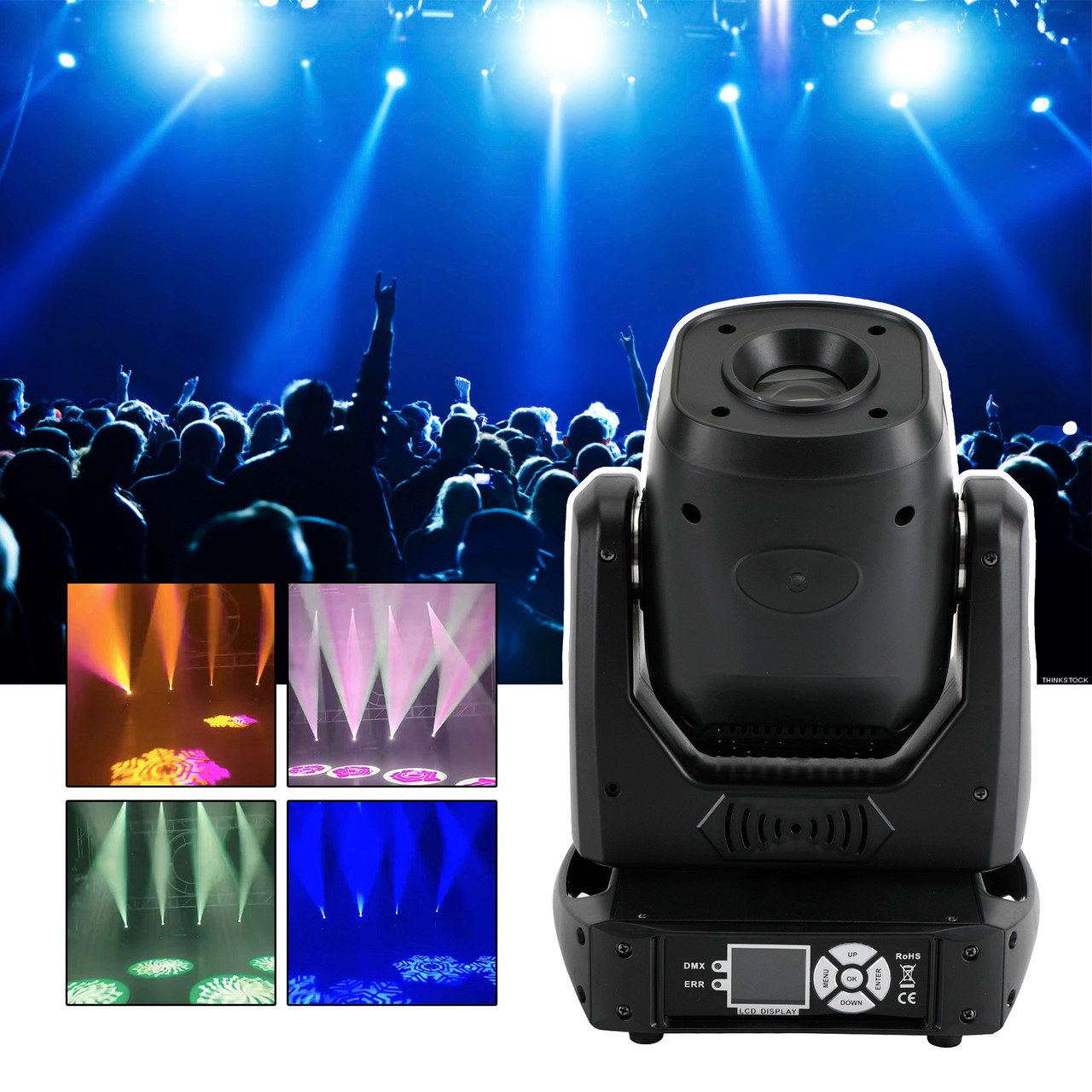 100W LED Moving Head Stage Lighting Gobo Beam Spot DJ Disco DMX Party Lighting