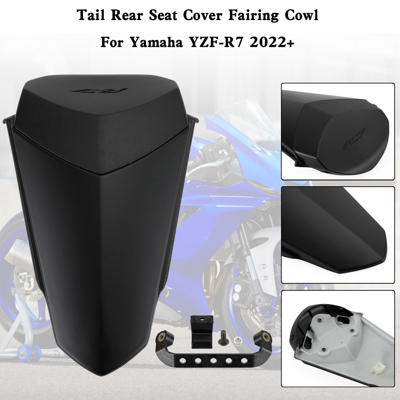 Tail Rear Seat Cover Fairing Cowl For YAMAHA YZF-R7 YZF R7 2022-2023 MBLK
