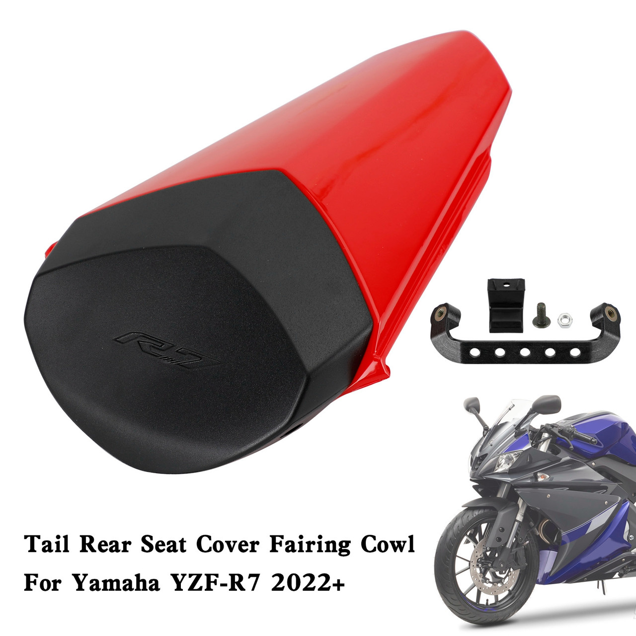 Tail Rear Seat Cover Fairing Cowl For YAMAHA YZF-R7 YZF R7 2022-2023 Red