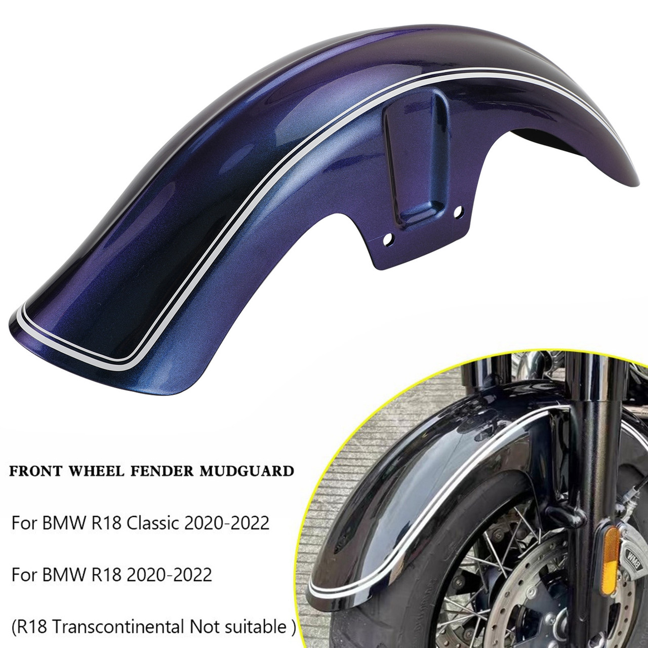 02-22 BMW R18 Classic Front Wheel Fender Mudguard