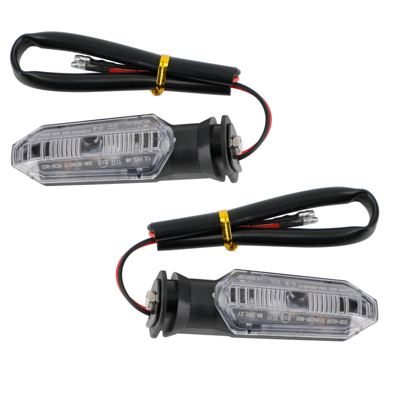 LED Turn Signal Lights Indicator Lamps For HONDA CRF250 CB500 CB650F CTX700 Clear