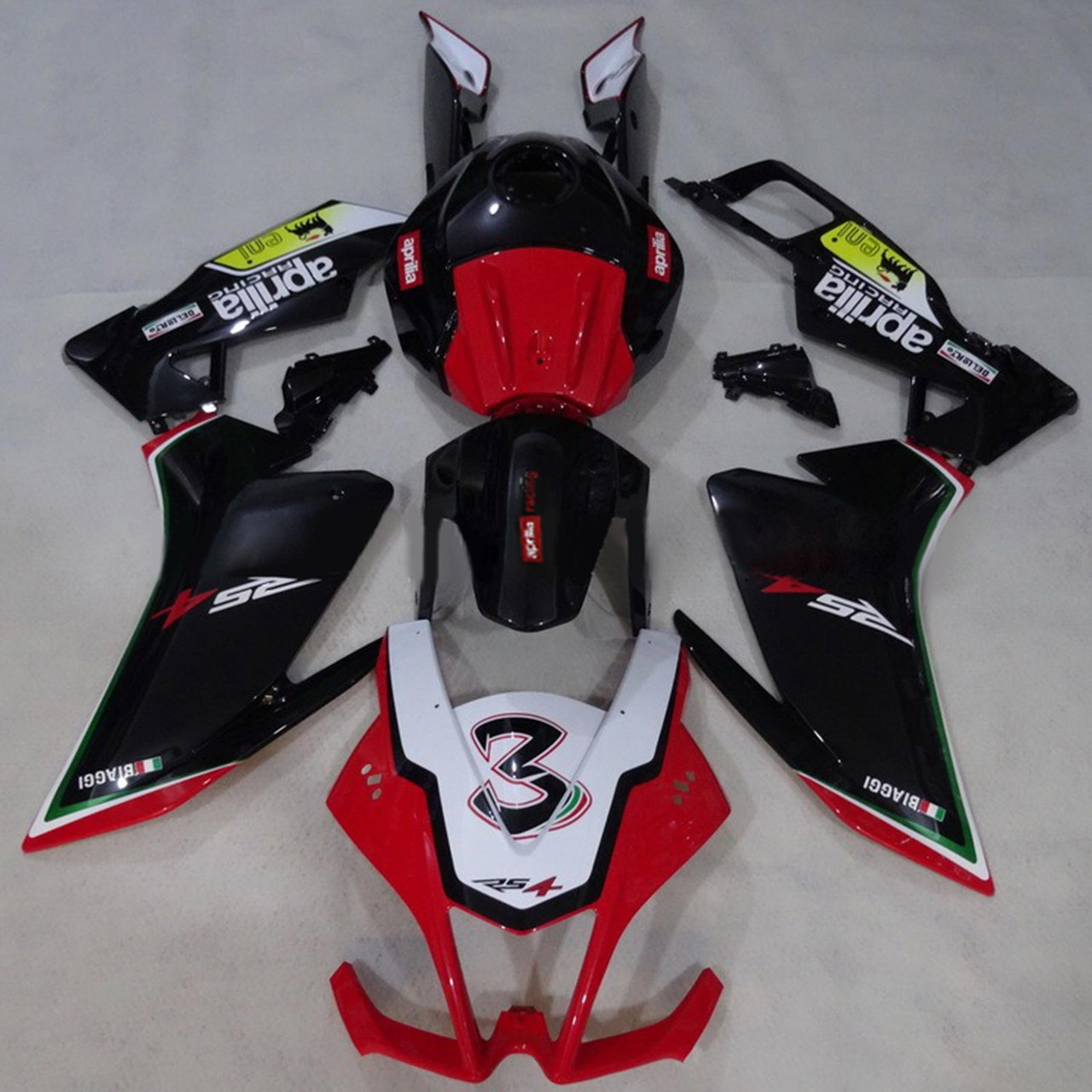 12-16 Aprilia RS4/RS125/RS50 Amotopart Fairing Kit Generic #106