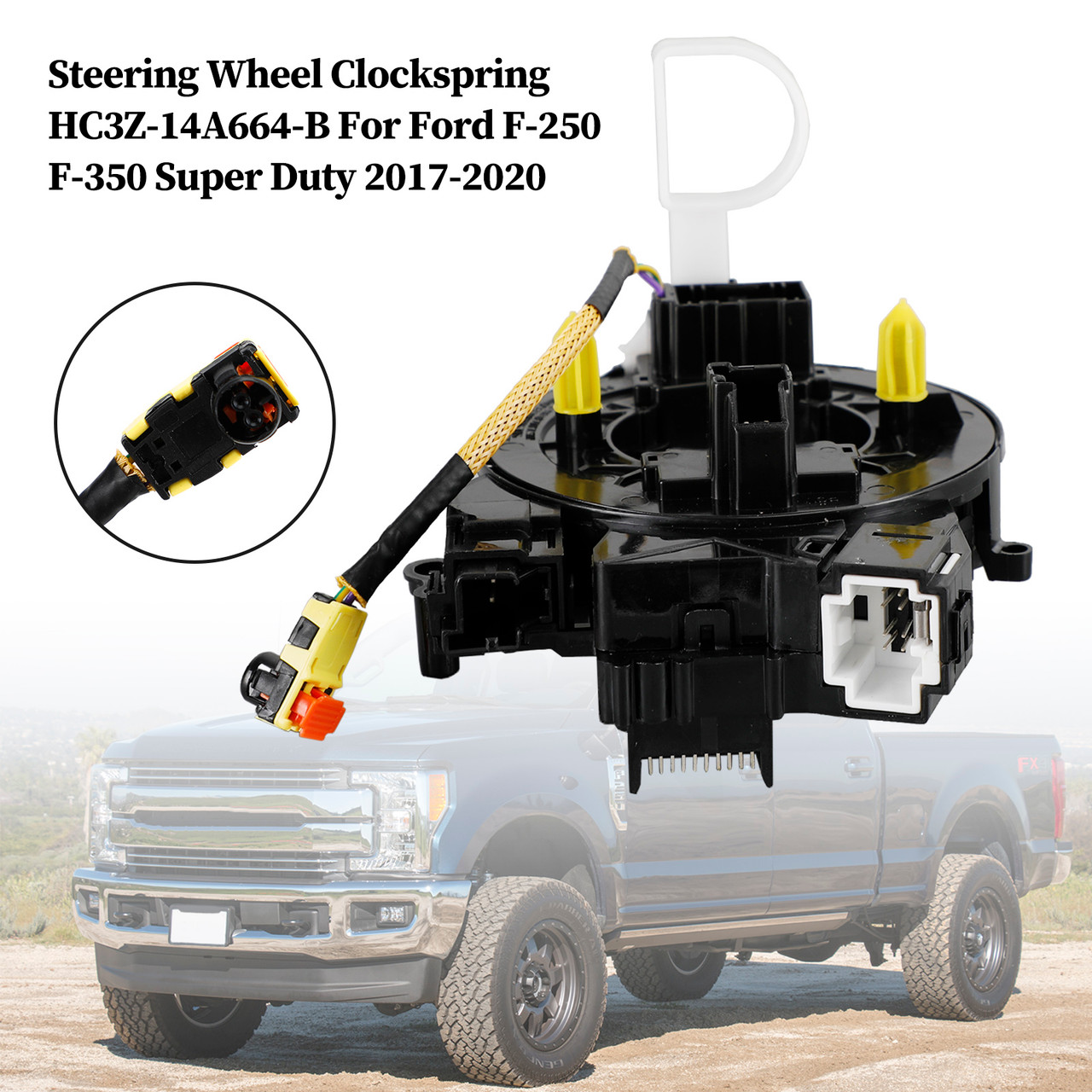 Steering Wheel Clockspring HC3Z-14A664-B For Ford F-250 F-350 Super Duty 2017-2020