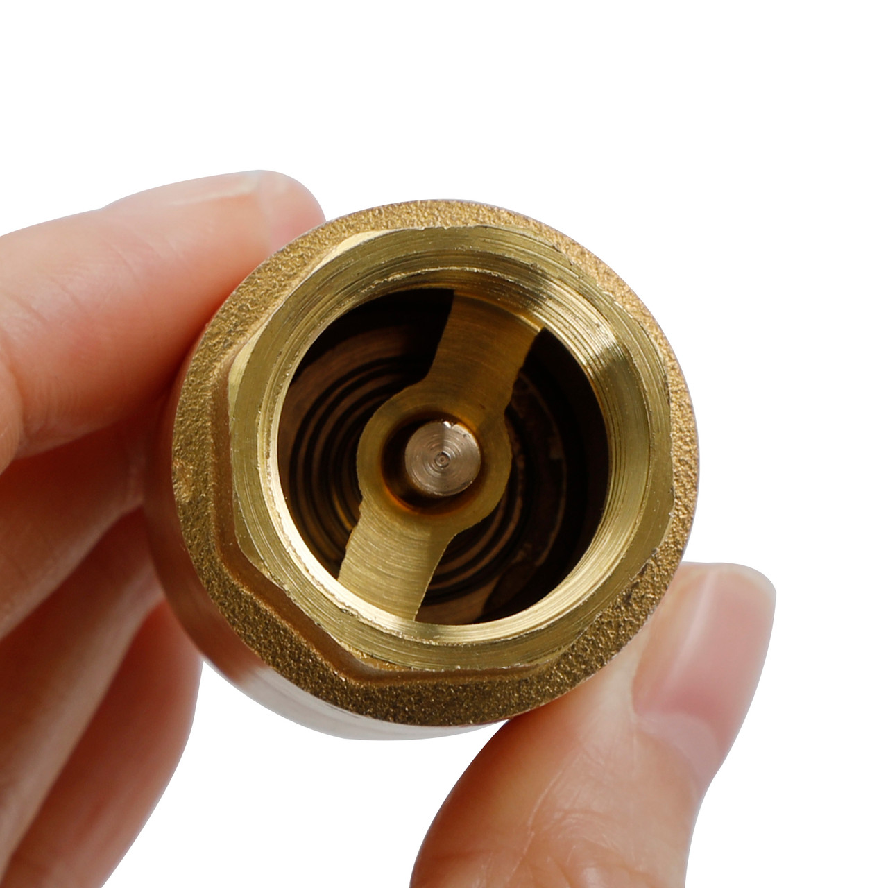 Brass Check Valve G1/2" M To F Thread Non-Return Backflow Prevention