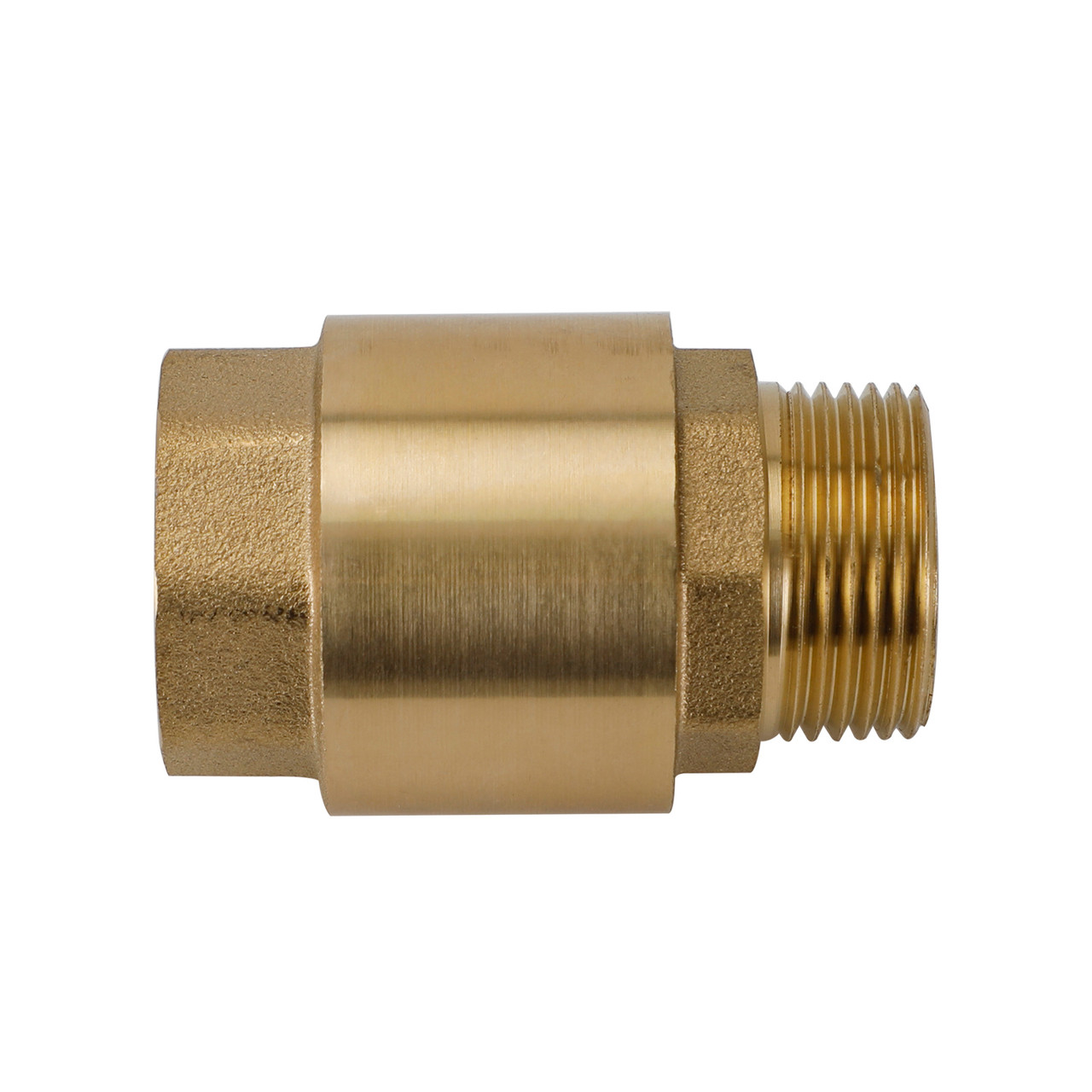 Brass Check Valve G1" M To F Thread Non-Return Backflow Prevention