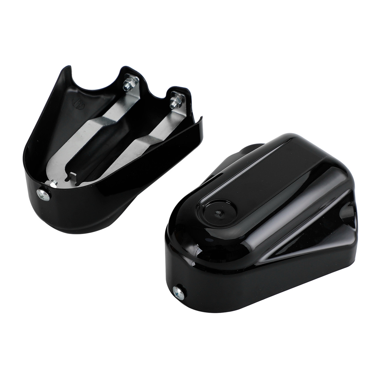 Bar Shield Rear Axle Covers Swingarm For Softail FLS FLSTN 2008-2020 BLK Bar Shield Rear Axle Covers Swingarm For Softail FLS FLSTN 2008-2020 BLK