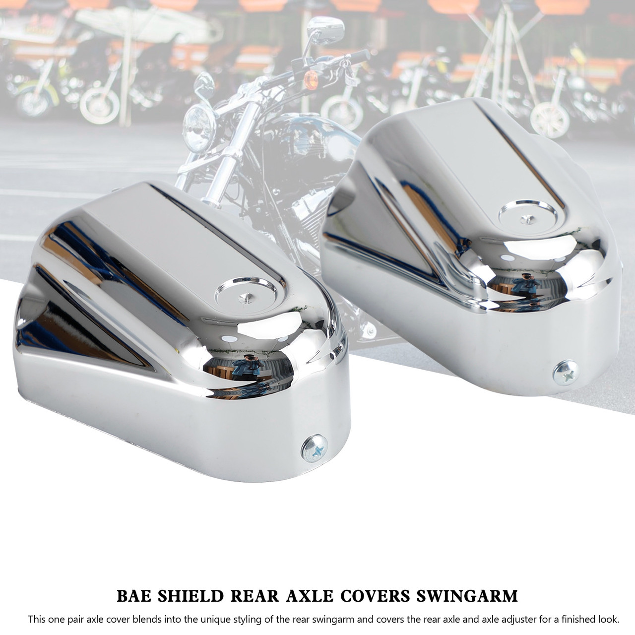 Bar Shield Rear Axle Covers Swingarm For Softail FLS FLSTN 2008-2020 CHR Bar Shield Rear Axle Covers Swingarm For Softail FLS FLSTN 2008-2020 CHR