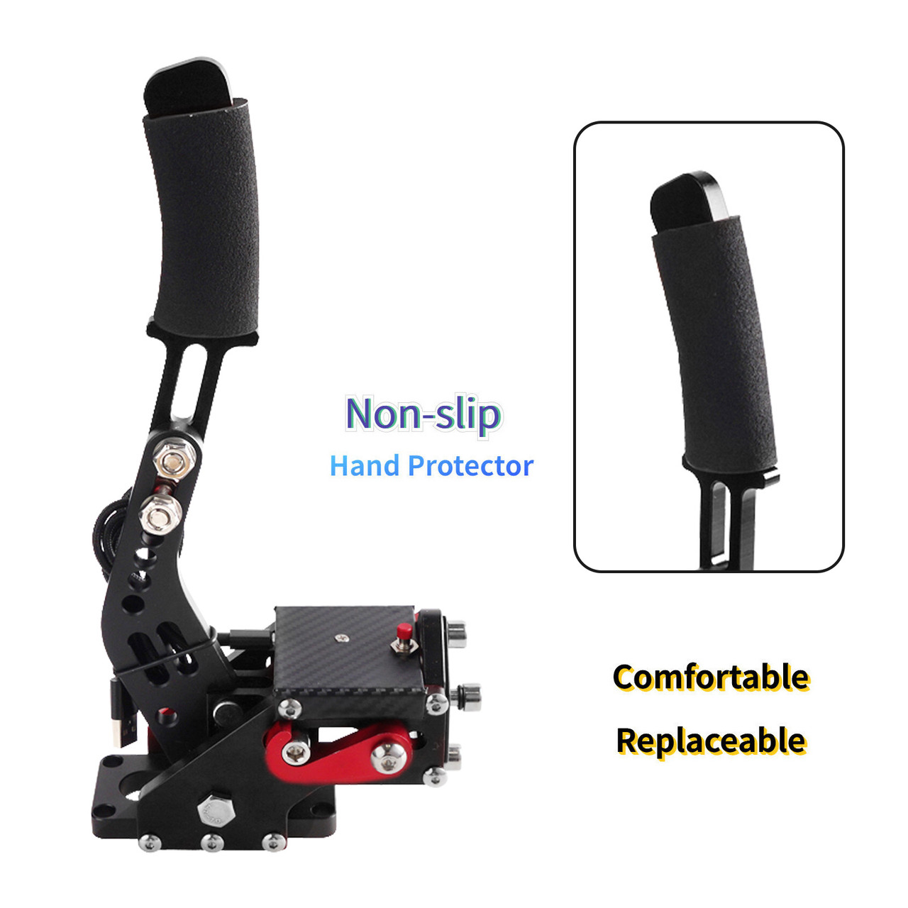 14Bit PS4/PS5 USB3.0 SIM Handbrake for Racing Games Steering Wheel