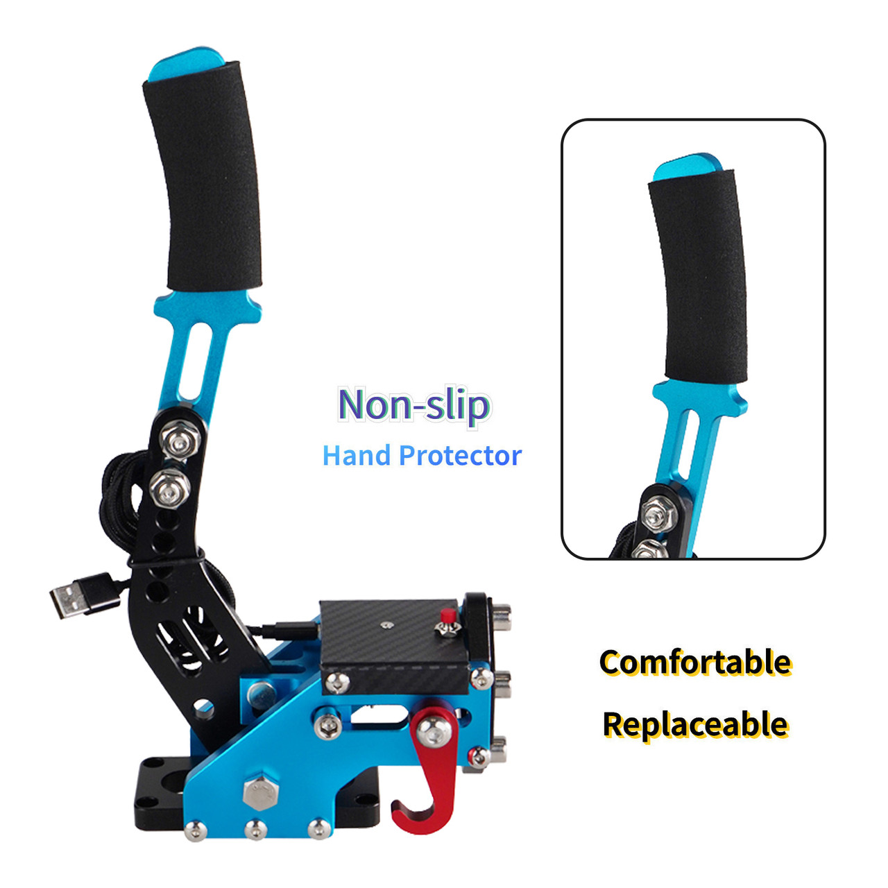14Bit PS4/PS5 USB3.0 SIM Handbrake for Racing Games Steering