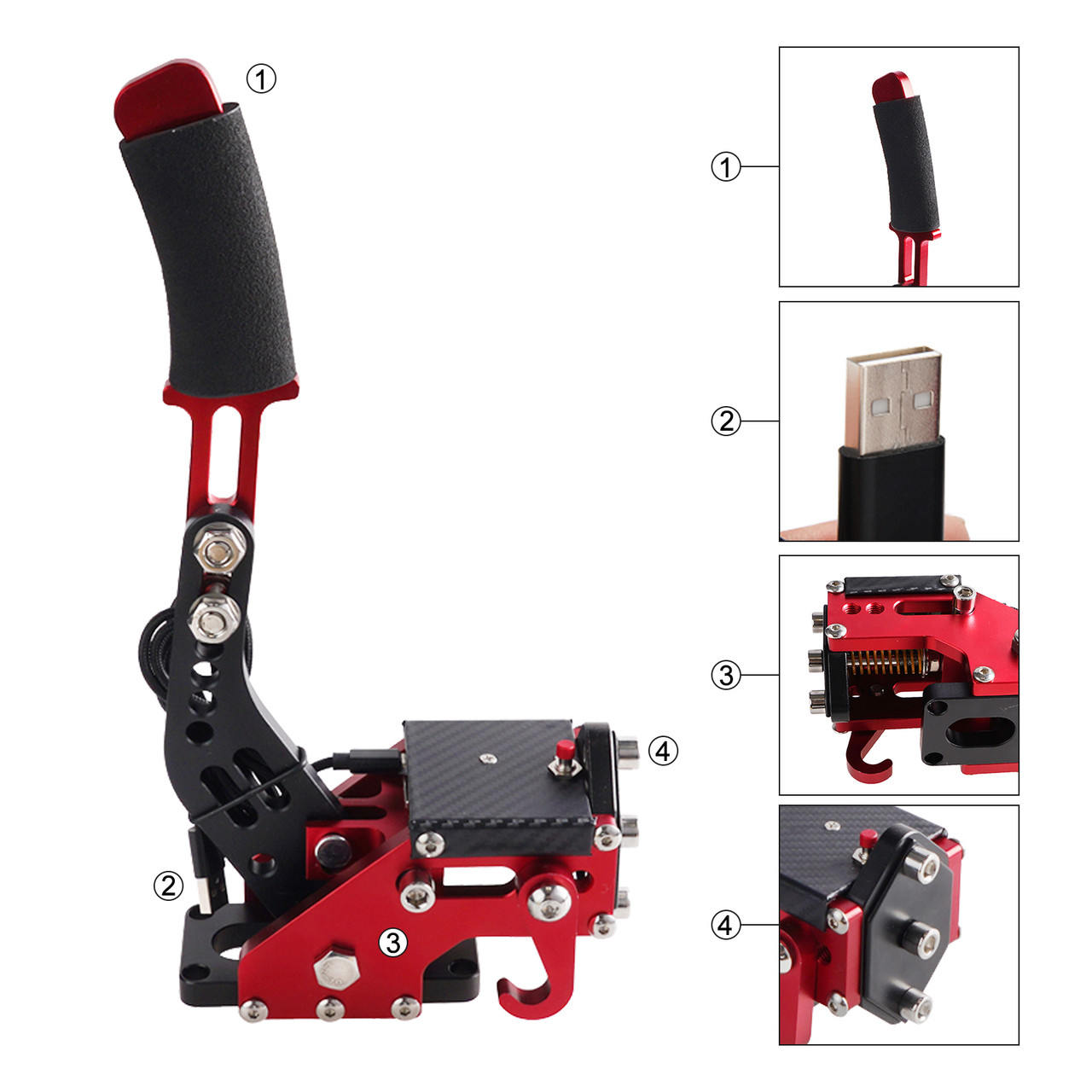専用ページ1 14Bit PS4/PS5 USB3.0 Handbrake Kits for Racing Games Steering