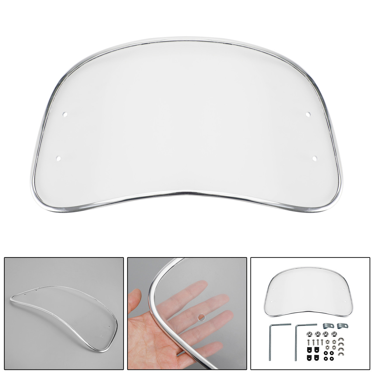 Universal ABS Motorcycle Front Windscreen Windshield fit for Most of motorcycle