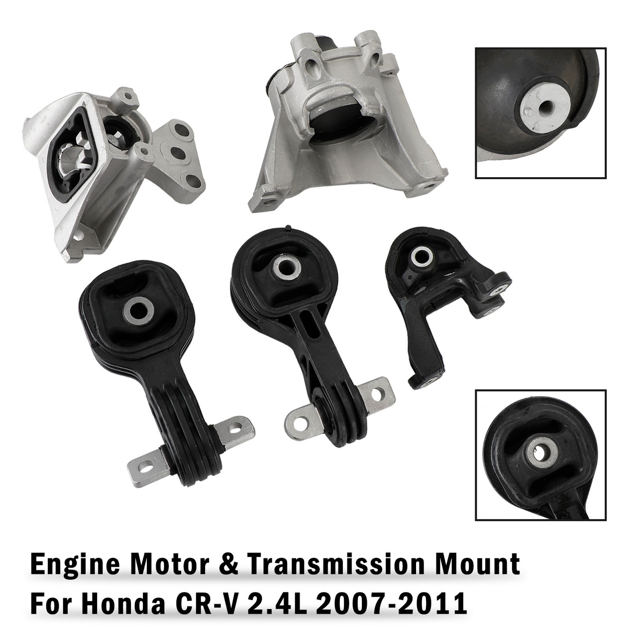 5PCS Engine Motor & Transmission Mount Set For Honda CRV 2.4L 4WD 2007-2011