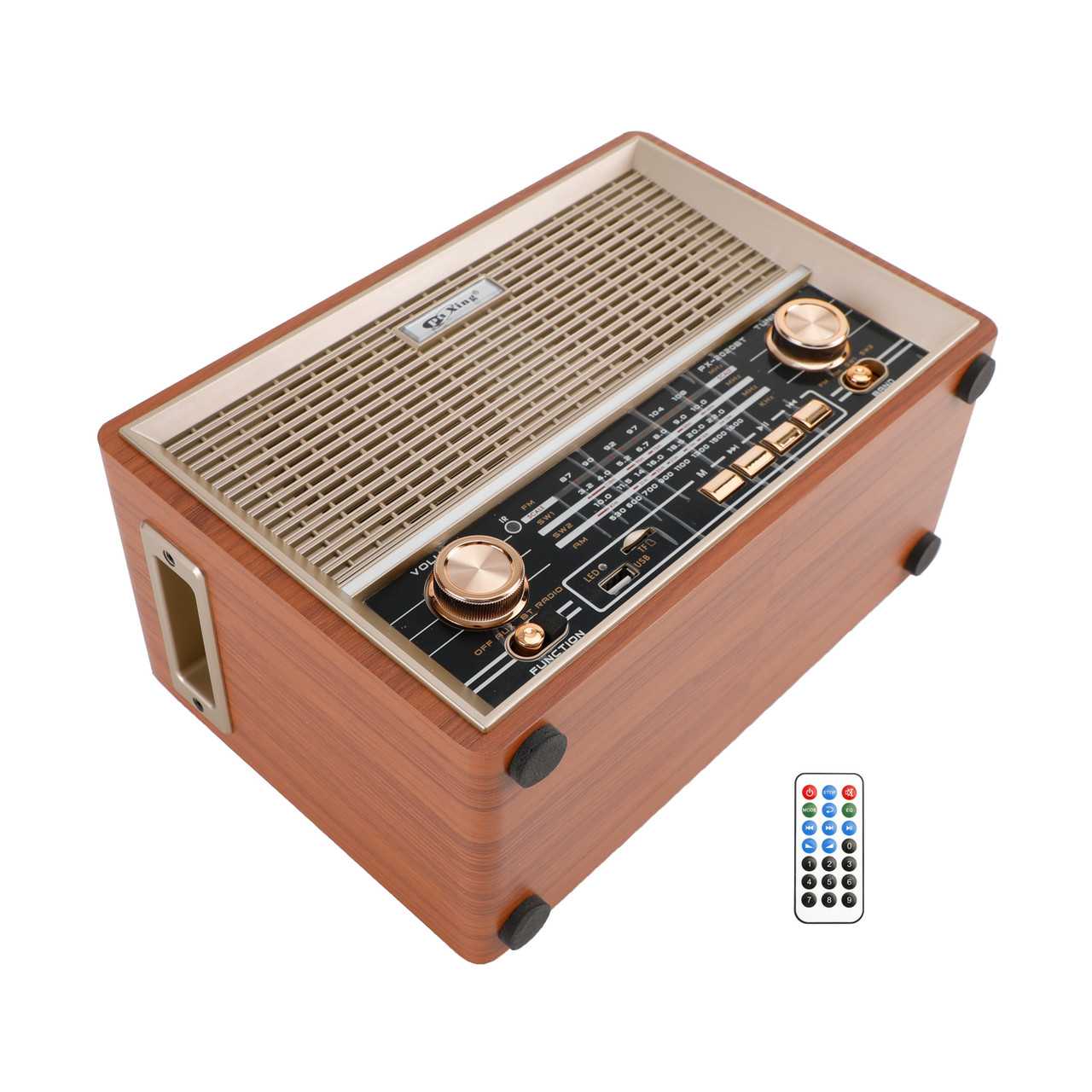 f.m Retro-Style Decorative Radio Multifunction Music Player Bluetooth