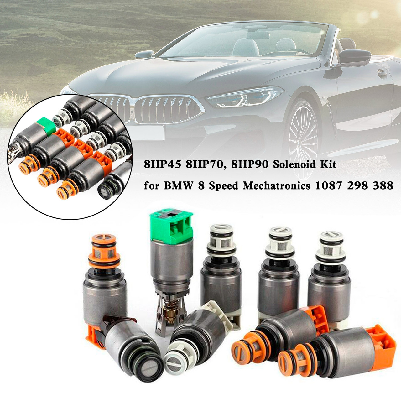 8HP45 8HP70, 8HP90 Solenoid Kit for BMW 8 Speed Mechatronics 1087 298 388